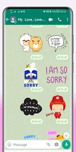Apologize - Forgiving Stickers