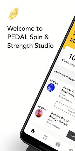 Android application PEDAL Spin & Strength Studio screenshort