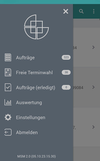 Android application Mobiles Servicemanagement screenshort