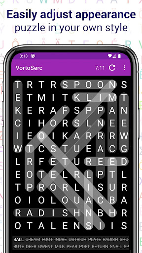 Vortoserc word search puzzle Screen 2