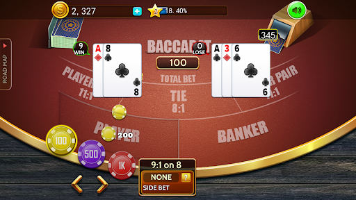 Baccarat casino offline card Screen 2