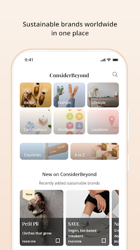 Android application ConsiderBeyond screenshort