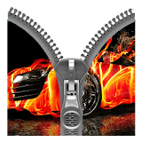 Fire Car Zipper icon