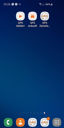 Android application GPS Arrival screenshort