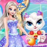 Princess Angela Clean up Cat 2 icon