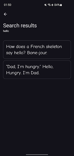 Dad Joke Collection Screen 3