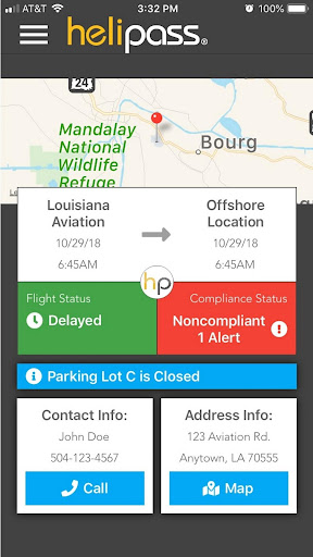 Android application Helipass Passenger Mobile screenshort