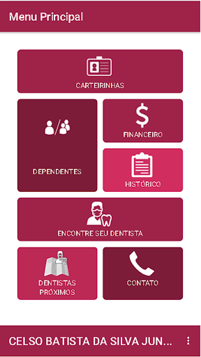 Android application Uniodonto Beneficiário screenshort