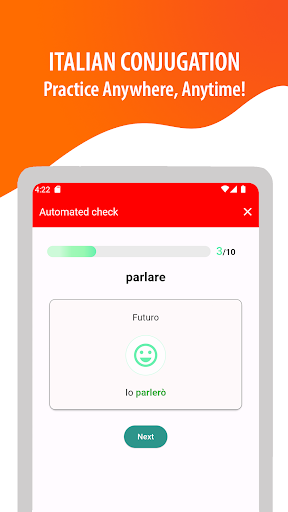 Android application Italian Verbs Conjugator screenshort