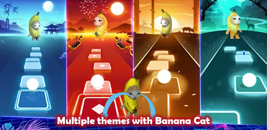 Banana Cat - Series Tiles Hop 1.0 APK + Мод (Unlimited money) за Android
