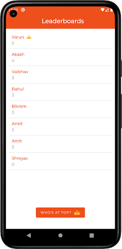 The Shuffle App Screen 2