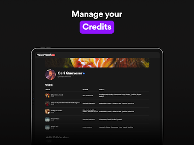 Captura 9 Musixmatch Pro for Artists android