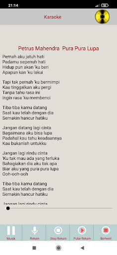 Android application Karaoke Pop Indonesia screenshort