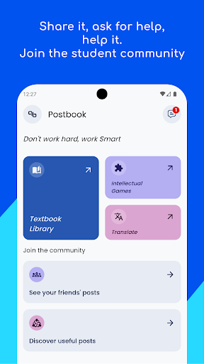 Android application Postbook - Student platform screenshort