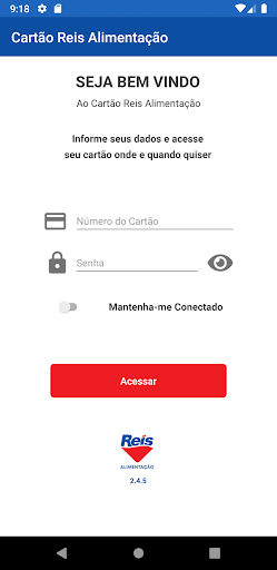 Android application Cartão Reis Alimentação screenshort