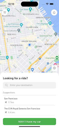 Humsafar - Share Rides & more. Screen 2