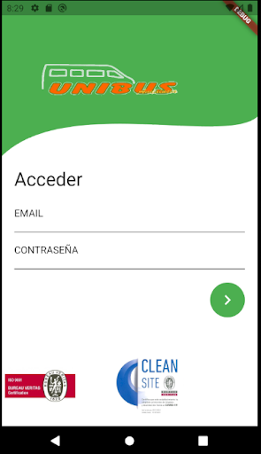 Android application Unibus Transportes screenshort