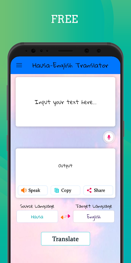 Android application Hausa - English Translator screenshort