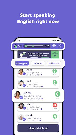 Screenshot of LinqiApp: Speak English Fast