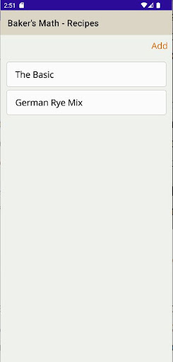 Android application Baker's Math screenshort