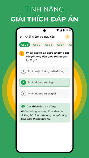 Thi thử bằng lái xe a1 Screen 3