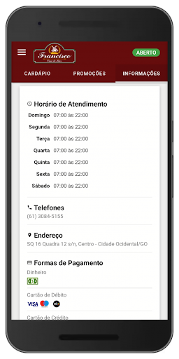 Francisco Casa de Pães Screenshot