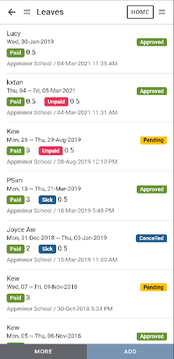 School2me Staff Screen 3