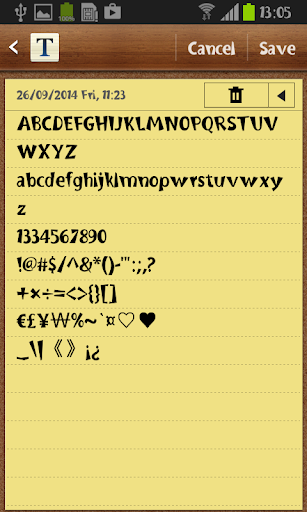 Burweed FlipFont Screen 3