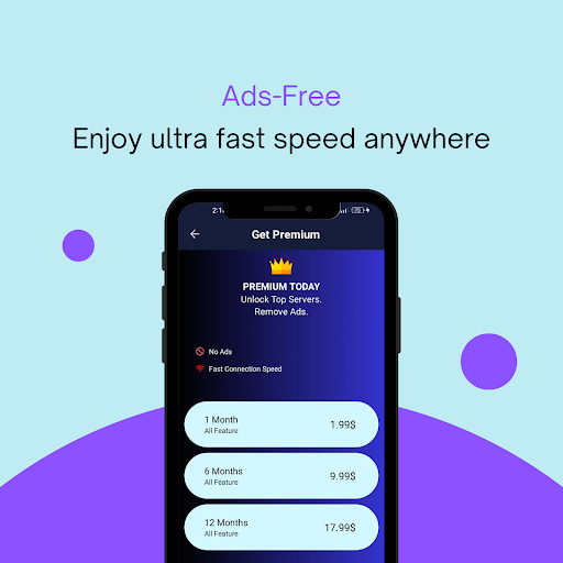 Android application Ghost VPN screenshort