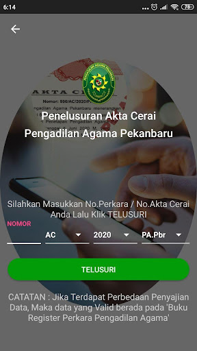 SIGRASI PA.PEKANBARU Screen 3