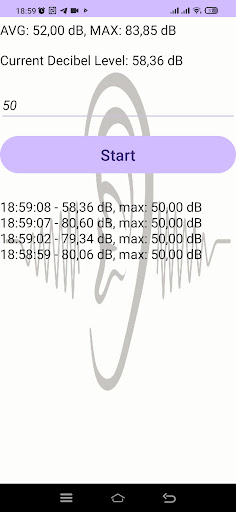 Sound Meter (Noise Control) Screen 3