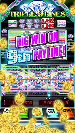 Game screenshot Triple 9 Lines Diamond Slots hack