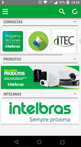Android application Diário de Bordo Intelbras screenshort