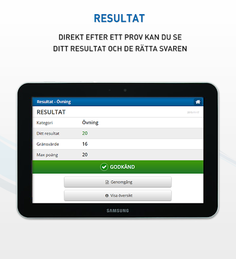 Körkort Teori för B-bil Screenshot