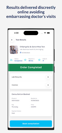 Quick STD Test Screen 3