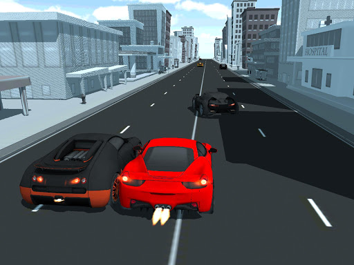 Crazy Street Traffic Toon Race