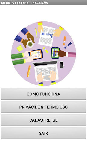 Android application BR BETA TEST screenshort