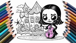 Coloring Night Spooky Horror - Screenshot 2