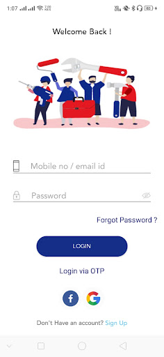 Android application Apniseva screenshort
