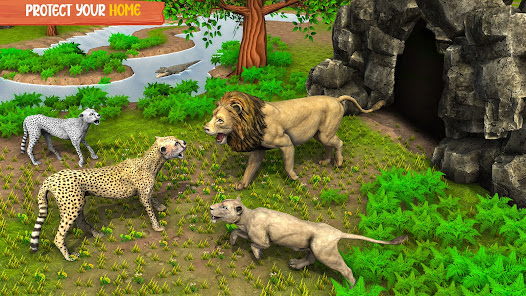 Screenshot 5 Lion Games 3D: Jungle King Sim android