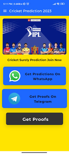Cricket Toss Match Prediction Screen 2