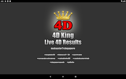 4D King Live 4D Results