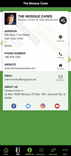 The Mosque Cares Screen 3