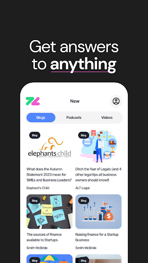 Android application Zeal Connect screenshort