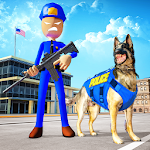 Cover Image of ダウンロード Stickman Police Dog Chase Crime Gangstar 1.0 APK