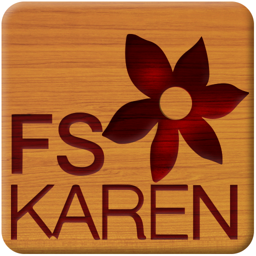 FSKAREN　キーボードスキン　【ウッド】 logo