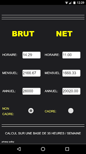 Calculatrice De Salaire Brut N