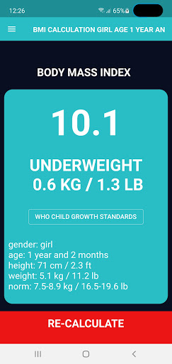 Ideal Weight Calculator Screenshot 3 - AppWisp.com