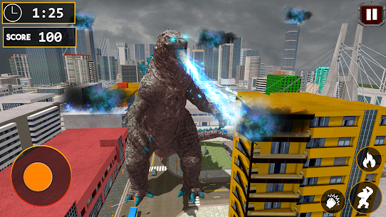 Godzilla Smash City Apk Mod for Android [Unlimited Coins/Gems] 5