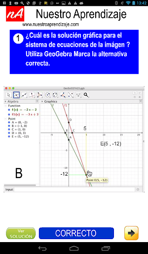 GeoGebra para solución de sist Screen 3